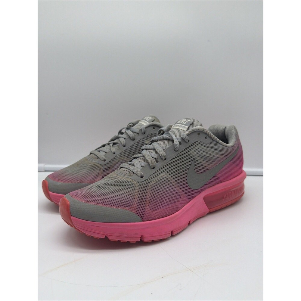 NIKE Shoes Youth Size 6Y Air Max Sequent Pink/Grey Running Sneakers 724984-002
